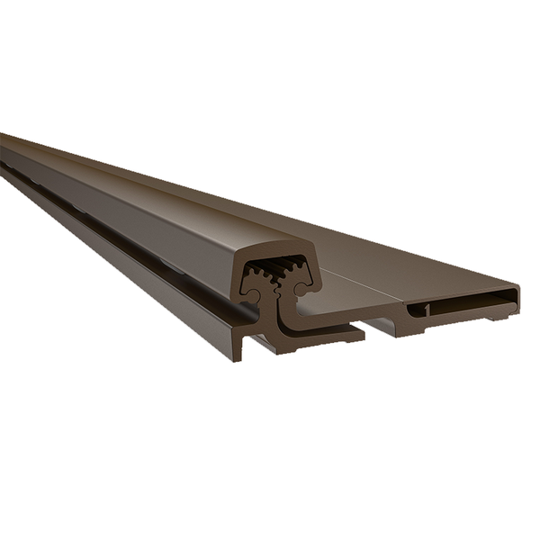 Pemko DFS83 Full-Surface Continuous Geared Hinge in Dark Bronze Anodized Finish