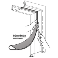 Pemko S88C Silicone Adhesive-Backed Fire-Smoke Gasketing Clear