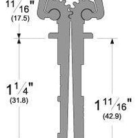 Pemko DSPFM120SLF Continuous Hinge