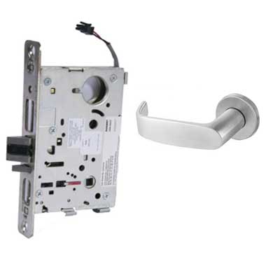 Schlage Series Schlage Series Mortise Locks Satin Chrome Reversible Passage  Door Handle at