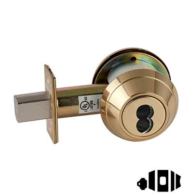 Schlage B660J Single Cylinder Deadbolt, 2-3/4" Backset, Accepts Schlage Large Format FSIC, Less Core, Grade 1