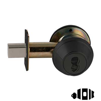 Schlage B660J Single Cylinder Deadbolt, 2-3/4" Backset, Accepts Schlage Large Format FSIC, Less Core, Grade 1