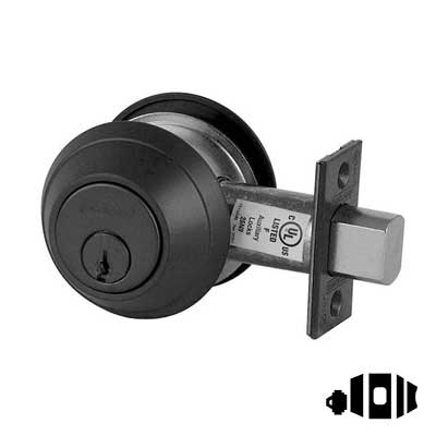 Schlage B663P6 Classroom Deadbolt, 2-3/4" Backset, Conventional 6 Pin Cylinder, Keyed Random, [2] Keys, Grade 1