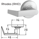 Schlage ND85PD-RHO-626 Hotel Lock Schlage C 6-Pin Cylinder Keyed Different RHO Lever Satin Chrome