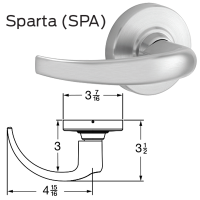 Schlage ND60JD-SPA-626 Vestibule Lock