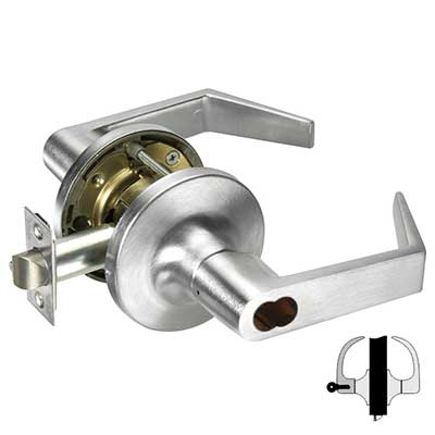 Accentra 5405LN 626 Storeroom Function Cylindrical Lever Lock - Grade 1, US26D/626 Satin Chrome Finish
