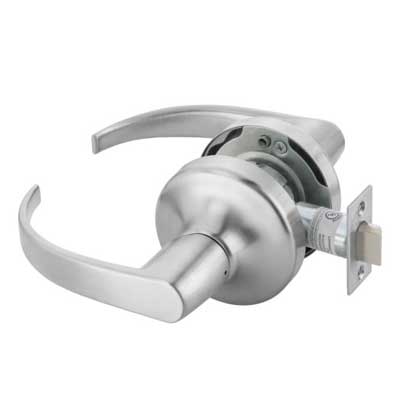 Yale PB4601LN-626 Cylindrical Passage Lever Latchset - Grade 2, PB Lever, 626 Satin Chromium Plated