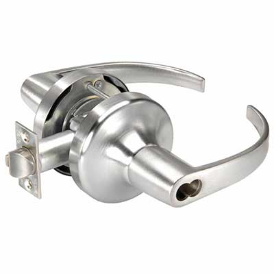 Yale B-PB4707LN 626 Grade 1 Entry Cylindrical Lock, Pacific Beach Lever, B-SFIC Interchangeable Core, Less Cylinder, 626 Satin Chrome Finish