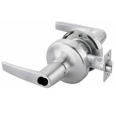 Accentra 4605LN Storeroom Cylindrical Lever Lock - 2-3/4" Backset, 4-7/8" Strike, Grade 2, Select Lever, Select Keyway, Select Finish