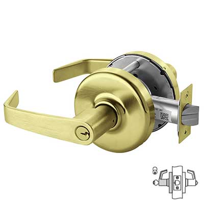 Corbin Russwin CL3851 Cylindrical Lever Lockset, Entrance or Office, Grade 2, Non-Handed.