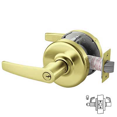 Corbin Russwin CL3857 Cylindrical Lever Lockset, Storeroom or Closet, Grade 2, Non-Handed.