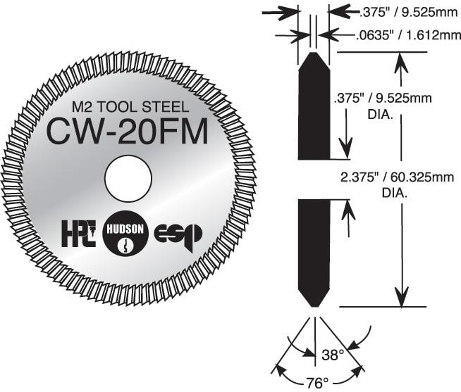 HPC CW-20FM Cutter Wheel