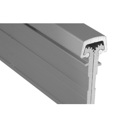 Pemko CFM85SLFHD1HT Hospital Tip Full-Mortise Heavy Duty Short Leaf Flush Continuous Geared Hinge in Clear Anodized Finish - 85"