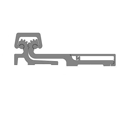 Pemko CFS85CP Full-Surface Continuous Geared Hinge Center Pivot Clear Anodized Finish - 85"