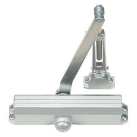 Norton 1601H surface door closer, aluminum finish, tri-mounted with pull-side friction hold open arm