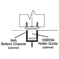 Pemko 57DV Door Sweep Dark Bronze Anodized Aluminum