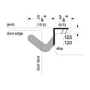 Pemko Q106D-97 Perimeter Gasketing Encased Foam Kerf-In Weatherstrip, 5/8" Reach, 97" Long, Dark brown