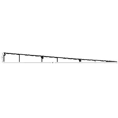 Saddle Notch Ramp NGP R150 ADA Compliant Aluminum Interlocking Ramp Saddle Threshold 18