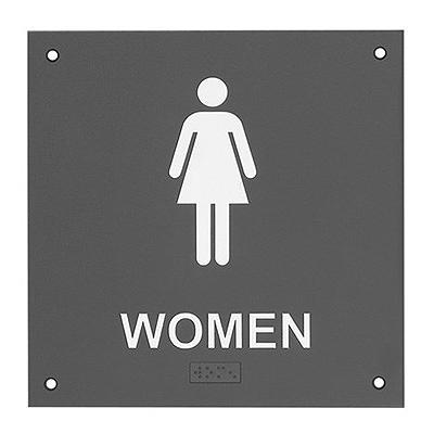 Rockwood BF685 Womens Restroom Signage with Braille