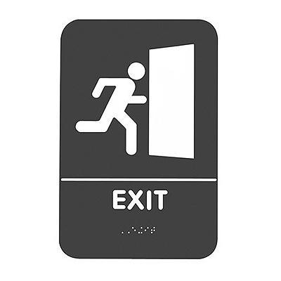 Rockwood BFM682 ADA Exit Signage with Braille