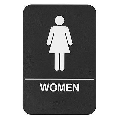 Rockwood BFM685 Womens Restroom Signage with Braille